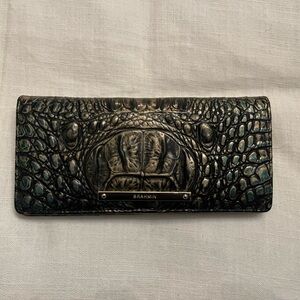 RARE || Brahmin Ady Slim Leather Bifold Wallet- Agate
